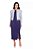 Jaqueta Plus Size Em Malha Tweed Com Lurex Azul Com Off White Hapuk - 021548 - Imagem 1
