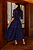 Vestido Maxi Midi Azul Marinho Em Laise Acompanha Faixa Jany Pim - V50101029 - Imagem 2