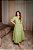 Vestido Plus Size Maxi Midi Verde Em Laise Com Botões Frontais Dazul - 4727 - Imagem 1