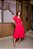 Vestido Midi Pink Em Algodão Trabalhado Com Decote Princesa Dazul - 4676 - Imagem 1
