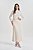 Conjunto De Saia Maxi Midi Off White Em Malha Tricot Com Fios De Lurex Doce Trama - 105345 - Imagem 1