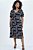 Vestido Plus Size Midi Preto Com Estampa Off White E Fendas Frontais - 246041 - Imagem 1
