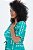 Vestido Plus Size Midi Verde Com Estampa Off White E Fendas Frontais - 246041 - Imagem 4