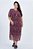 Vestido Plus Size Maxi Midi Estampado Em Tule Com Detalhe Drapeado - 252004 - Imagem 1
