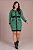 Vestido Plus Size Verde Com Recortes Preto Em Tweed Hadaza - 051201 - Imagem 1