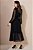 Vestido Maxi Midi Preto Em Chiffon Com Poá Acompanha Faixa Jany Pim - 6253 - Imagem 2