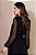 Vestido Maxi Midi Preto Em Chiffon Com Poá Acompanha Faixa Jany Pim - 6253 - Imagem 4