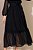 Vestido Maxi Midi Preto Em Chiffon Com Poá Acompanha Faixa Jany Pim - 6253 - Imagem 5