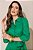 Vestido Verde Em Laise Com Botões Frontais Acompanha Faixa Jany Pim - 6254 - Imagem 3