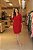 Vestido Vermelho Transpassado Com Detalhe De Fivela Dourada Clamila - 10765 - Imagem 1