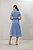 Vestido Chemise Midi 120 Cm Jeans Acompanha Faixa Laura Rosa - 810904 - Imagem 2