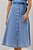 Vestido Chemise Midi 120 Cm Jeans Acompanha Faixa Laura Rosa - 810904 - Imagem 4