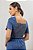 Vestido Midi 120 Cm Jeans Com Lastex Nas Costas Acompanha Faixa Laura Rosa - 810863 - Imagem 5