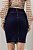 Saia Plus Size Lápis Jeans 55 Cm Com Pespontos Ocre Laura Rosa - 810872 - Imagem 2