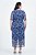 Vestido Plus Size Maxi Midi Estampado De Tons De Azul Em Tule Com Detalhe Drapeado - 252004 - Imagem 2