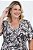 Vestido Plus Size Estampado Em Viscose De Manga Curta Com Cinto - 257061 - Imagem 3