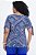 Blusa Plus Size Estampada Em Viscose Decote V Com Retilínea - 246243 - Imagem 2