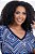 Blusa Plus Size Estampada Em Viscose Decote V Com Retilínea - 246243 - Imagem 3