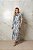 Vestido Plus Size Maxi Midi Estampado Em Tule Com Manga 3/4 Dazul - 4734 - Imagem 1