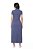 Vestido Maxi Midi Azul Em Malha Texturizada Com Fendas Laterais Hapuk - 61881 - Imagem 2