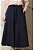 Saia Midi Azul Em Malha Stretch Cordão Com Ponteiras Dazul - 5628 - Imagem 2