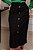 Saia Plus Size Midi Preta Em Alfaiataria Com Botões Frontais Decorativos Dazul - 5647 - Imagem 2