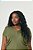 Vestido Plus Size Midi Verde Em Malha Com Detalhe Drapeado Lisamour - 202028 - Imagem 2