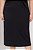 Vestido Plus Size Midi Preto Em Malha Com Detalhe Drapeado Lisamour - 202028 - Imagem 3