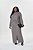 Conjunto Plus Size De Saia Maxi Midi E Casaco Cinza Em Moletinho Lisamour - 202048 - Imagem 1