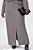Conjunto Plus Size De Saia Maxi Midi E Casaco Cinza Em Moletinho Lisamour - 202048 - Imagem 3