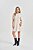 Vestido Off White Em Malha Jacquard Tweed De Manga Curta Doce Trama - 105360 - Imagem 1