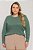 Suéter Plus Size Verde Em Malha Tricot De Manga Longa Lisamour - 201995 - Imagem 1