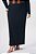 Saia Plus Size Maxi Midi Preta Em Alfaiataria Comfy Lisamour - 201976 - Imagem 2