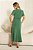Conjunto De Saia Maxi Midi E Blusa Verde Em Malha Stretch Clamila - 10783 - Imagem 2