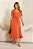 Conjunto De Saia Maxi Midi E Blusa Terracota Em Malha Stretch Clamila - 10783 - Imagem 1