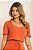 Conjunto De Saia Maxi Midi E Blusa Terracota Em Malha Stretch Clamila - 10783 - Imagem 3
