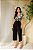 Calça Preta Capri Em Malha Stretch Com Bolsos Frontais Clamila - 10654 - Imagem 1