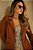 Blazer Caramelo Em Malha Neoprene Com Detalhe De Bolsos - 10161 - Imagem 2