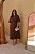 Conjunto Plus Size Marrom De Saia Maxi Midi E Blusa Com Recortes Vocco Plus - 69365 - Imagem 4
