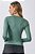 Blusa Verde De Manga Longa Em Malha Microfibra Térmica Doce Trama - 104430 - Imagem 2