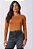Blusa Terracota De Manga Longa Em Malha Microfibra Térmica Doce Trama - 104430 - Imagem 1