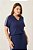 Conjunto De Saia Maxi Midi Plus Size Azul Com Detalhe De Listras - 13478 - Imagem 3
