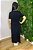 Conjunto De Saia Maxi Midi Plus Size Preto Com Detalhe De Listras - 13478 - Imagem 2