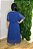 Vestido Plus Size Maxi Midi Azul Em Chiffon Acompanha Faixa Simple Life - 15379 - Imagem 2