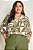 Blusa Plus Size Estampada Em Viscose Gola Padre Com Decote V Doce Trama - 105614 - Imagem 1