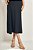 Vestido Maxi Midi Preto Com Detalhe Branco Sem Manga Em Ribana Canelada Doce Trama - 104911 - Imagem 3