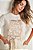 T-Shirt Off White Com Estampa Frontal Em Meia Malha Doce Trama - 105616 - Imagem 3