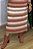Conjunto Plus Size De Saia Midi Listrado De Off White Bege E Terracota - 13488 - Imagem 4