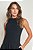 Vestido Maxi Midi Preto Em Ribana Canelada E Tricoline Com Elastano Doce Trama - 105714 - Imagem 2