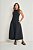 Vestido Maxi Midi Preto Em Ribana Canelada E Tricoline Com Elastano Doce Trama - 105714 - Imagem 1